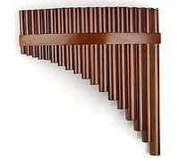 18 Tubes F Key Pan Flute de Haute Qualité Pan Pipes Instrument À Vent Instrument de Musique Traditionnelle Chinoise en Bambou Flûte de Pan, Fabriquée À La Main Left