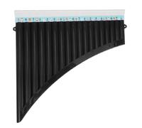 18 Tuyaux Flûte de Pan Marron en Do, pour Débutants | ABS Léger, Prise en Main Facile, Format Portable, Rangement Simple, pour Apprentissage et Pratique