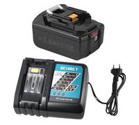 18 V 5,5 Ah Batterie de remplacement pour batterie Makita 18 V avec chargeur Set BL1860B, BL1850, BL1840B, LXT400 | DC18RC Charge rapide 3A, protection contre la surchauffe