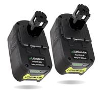 18 V 6000 MAh Compatible avec Ryobi One Plus 18 V Batterie Lithium-ION P108 P102 P103 P104 P105 P107 P109 P122 PBP005 Accessoires pour Outils Électriques De Remplacement(2pc)