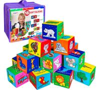 18 X Animal Activity Cube For Babies-Montessori Toy For Babies 6-12 Months-Stacking Cube-Montessori Cube-Early Learning Games For Babies 6 Months-Baby Cube-Teething Toy For Babies