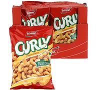 18 x Sachet SNACK de maïs LORENZ CURLY PEANUT CLASSIC AVEC ARACHIDES 60 g SNACK MAIS