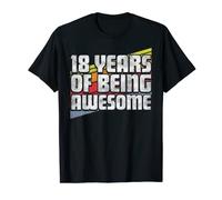 18 Years Of Being Awesome 18th Birthday Gift 2004 Vintage T-Shirt