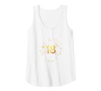 18 Years of Shining Bright Cadeau d'anniversaire Débardeur, Femme, Blanc, L