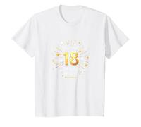 18 Years of Shining Bright Cadeau d'anniversaire T-Shirt, Enfant, Blanc, 4 Ans