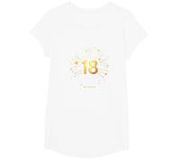 18 Years of Shining Bright Cadeau d'anniversaire T-Shirt, Fille, Blanc, S