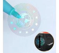 180 autocollants holographiques anti - contrefaçon, autocollants anti - falsification de haute sécurité, étiquettes originales invalides de garantie, rond 20mm (Transparent)