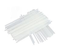 180 bâtons de colle chaude, ensemble de bâtons de colle thermofusible à forte adhérence et à chauffage rapide, bâtons de colle en résine EVA blancs et transparents pour travaux