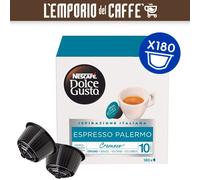 180 Capsules Café Nescafe Dolce Gusto Palerme Intense Et Crémeux Format Rechange