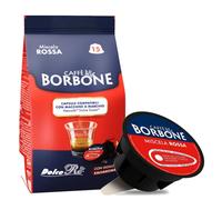 180 capsules de café bourbon goût doux mélange rouge compatible Nescafe