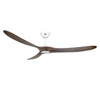 Ø 180 cm Ventilateur plafond Noyer & Blanc Éco Genuino Ventilateur Télécommande