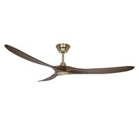 Ø 180 cm Ventilateur plafond Noyer & Laiton Éco Genuino Ventilateur Télécommande