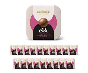 180 Coffee Balls Lungo Forte - Boules de café haut de gamme 100% compostable - Spécialement conçues pour l'utilisation de la machine à café CoffeB by Café Royal