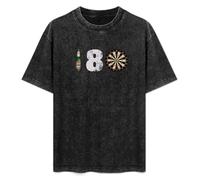 180 Darts Dart Arrows Dart Target Target Arrows Unisex T-Shirt Top Black Mens Tee XXL