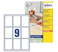 180 Etiquettes enlevables rectangulaires - L7108REV-20