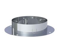 Ø 180 mm, Jeremias DW ECO 2.0 AL Plaque de base pour équerre avec pied de support, Haute brillance