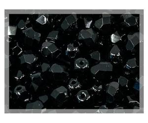 180 pcs (1.8oz=50g) Faceted Fire Polished Pressed Czech Glass Beads 6mm (0.24in), 23980 Jet Black