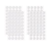 180 Pcs Scratch Autocollant Rond, 90 Paires 20mm Pastille Scratch Autocollant Crochets et Boucles, Blanc Double Face Rond Pastille Adhesive Collant Point, pour DIY,Meubles,Artisanat (Blanc)