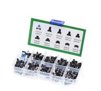 180 pièces Bouton poussoir Tactile Bouton Déclencheur Kit pour TV, équipement audio, magnétoscope, appareils photo, ordinateurs, consoles de jeux, télécopieurs, interphones