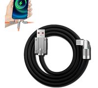 180° Rotating Fast Charge Cable, Usb Cable Charging Fast Charge Cable, 180 Rotating Fast Charge Cable, Flexible Rotary Connector for Type-C, for iPhone, for Micro-USB (Black 1.8m,for Type-C)