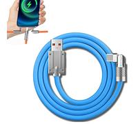 180° Rotating Fast Charge Cable, Usb Cable Charging Fast Charge Cable, 180 Rotating Fast Charge Cable, Flexible Rotary Connector for Type-C, for iPhone, for Micro-USB (Blue 1.8m,for iPhone)