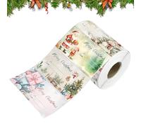 180 Sheets Christmas Label Sticker - 7.5x4cm Holiday Sticker Roll - Funny Party Favor | Stickers For Holiday Greetings for Box Greetings Cards Handicrafts Wall Label Journal Bottle