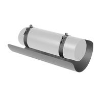 Ø 180 Tuyau de poêle Protection de rayonnement 50 cm Gris