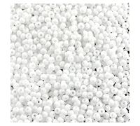 1800 pcs (20g) Preciosa Ornela Seed Beads 10/0 (2.3mm-0.8mm hole), Rocailles for embroidery, bracelets, DIY and other craft, Natural White Opaque 03050