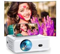 18000 Lumens Projecteur, Full HD 1080P Mini Projecteur, AMEELA Vidéoprojecteur, 2.4/5G WiFi Bluetooth Projecteur, Portable Projecteur Compatible avec TV/USB/Laptop/HDMI/iOS/Smartphone