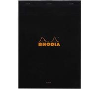 180009c - Bloc-Notes Agrafé N°18 Black - A4 21 X 29,7 Cm - Uni - 80 Feuillets Détachables - Papier Clairefontaine Blanc 80 G/M² - Couverture En Carte Enduite Souple, Résistante Et Imperméabl[X51]