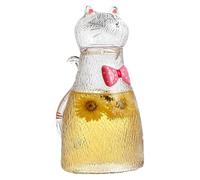1800ml Glass Water Carafe - Cute Cat Pitcher Heat Resistant Design