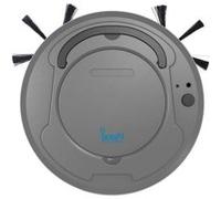 1800PA 3in1 Rechargeable Robot De Balayage Intelligent Balayage Aspiration Drag Machine De Nettoyage De Plancher Sèche Sans Fil Balayeuse Sèche Humide Balayeuse Aspirante Sans Bruit (Gris) Gris G