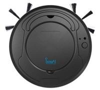 1800PA 3in1 Rechargeable Robot De Balayage Intelligent Balayage Aspiration Drag Machine De Nettoyage De Plancher Sèche Sans Fil Balayeuse Sèche Humide Balayeuse Aspirante Sans Bruit (Noir) Noir G