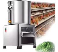 1800W, processeur d'aliments pour volailles et concasseur à bague - transformateur d'aliments en acier inoxydable, 3 500 tr/min pour la cuisson à domicile et l'utilisation à la ferme, petit ménage ess