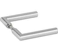 1802 Basic 02 VA Paire de poignées de porte en verre 4 pans 8 mm HERMAT