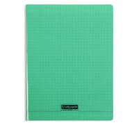 Calligraphe Cahier 18025C agrafé A4 48 pages grands carreaux 90 g - polypro transparent vert