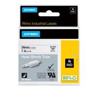 [1805443] DYMO Tube gaine Thermo-rétractable à Chaud Largeur 24 mm x 1,5 Noir...