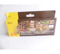 180617 FALLER HO MAQUETTE A MONTER CAISSES DE TRANSPORT ET ENROULEURS DE CABLE