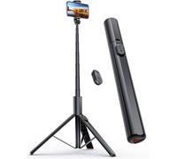 180cm Trepied Smartphone Portable, NT79 Extensible Perche a Selfie avec Télécommande Détachable, Trepied Telephone Pied Telephone Compatible avec Iphone/Samsung/Gopro/Camera