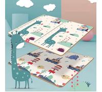 180CMX150CMX0.5cm - Cerf bleu - Tapis de jeu XPE en mousse ramper pour bébé, couverture de jouets éducatifs d