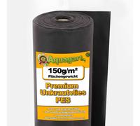 180m² de non-tissé anti-mauvaises herbes, non-tissé de jardin, non-tissé de paillage, tissu de sol 150g, largeur 1m PES