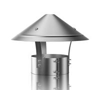 180mm Capot De CheminéE, Chapeau De CheminéE, Chapeau Conduit De FuméE, ChapeaU De Conduit CheminéEs Inoxydable 304, Pour DifféRents Types CheminéEs(201 material,100 mm(4 in))