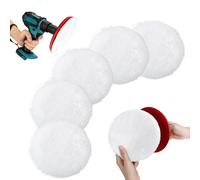 180mm Polishing Pad Wool Polishing Pad Set 7pcs For Car Polishing And Waxing,With M14 Drill Adapter