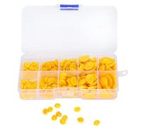 180pcs Eyes en plastique Noses Doll en peluche en peluche (180 pièces par boîte (jaune))