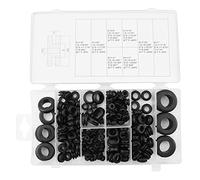 180Pcs Rondelles Plates en Caoutchouc Kit d'assortiment d'entretoises rondes isolantes