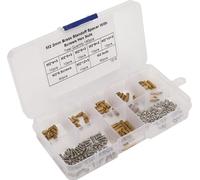 180Pcs Standoff Set 1-Way Carbon Steel Screw Nuts Fasteners Assortment Kits with Box M2