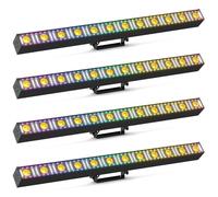 180W Barre Lumineuse LED Wallwasher Lumière de Fête, 12 LED RGB Beam Stroboscope Lumière Chaude DMX512 Wall Washer Éclairage de Scène Effets pour Noël SHOW discothèque Mariage 4PCS