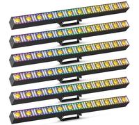 180W Barre Lumineuse LED Wallwasher Lumière de Fête, 12 LED RGB Beam Stroboscope Lumière Chaude DMX512 Wall Washer Éclairage de Scène Effets pour Noël SHOW discothèque Mariage 6PCS