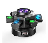 180W Lyre LED RGBW Jeux de Lumiere 19CH Projecteur de scène pour DJ Bar Club Disco Luminaires à tête rotative Éclairage