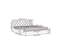 180x200 cm vidaxl Non specifie zones housse de matelas oreiller(s)